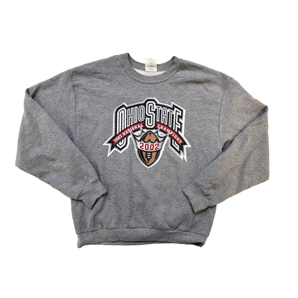 Vintage Ohio State Buckeyes Sweatshirt Mens Medium NCAA Football 2002 Champions‎